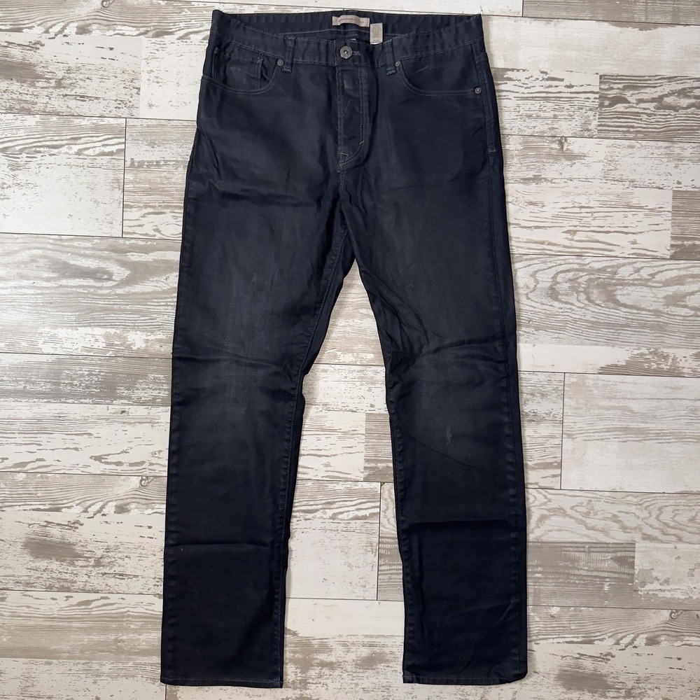 Banana Republic Jeans Mens‎ 34x32 Gray Regular Fit Straight Denim Stretch